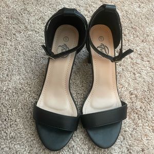 Ankle Strap Block Heel Sandals